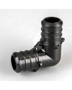 3/4 in. Plastic PEX-B Barb 90-Degree Elbow Crimp Fitting