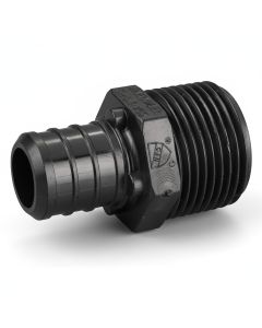 3/4" PEX Crimp x 3/4" Male NPT Adapter Plastic PPSU Poly Alloy PEX-B Fitting ASTM F2159, cUPC, NSF/ANSI 61