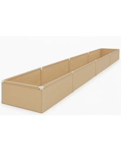 247Garden PVC Frame Grow Bed 4' x 16' x 18" Tan Color 400GSM w/Upgraded Moisture Wall