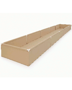 247Garden 4x20 PVC-Frame Fabric Raised Grow Bed w/Moiture-Protection Layer (Tan, Bag Only, No PVC Fittings)