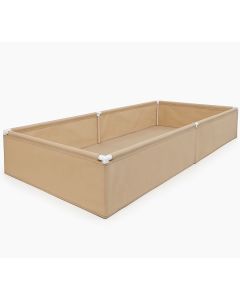 247Garden 4x8 PVC-Frame Fabric Raised Grow Bed Upgraded w/Moisture Wall (Tan, Bag Only, No Fittings)