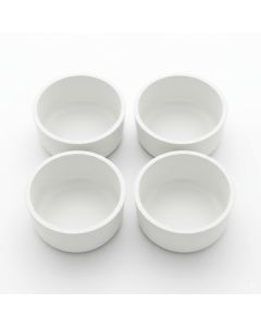 4-Pack 4-in. Schedule-40 PVC End Caps/Plugs Pressure Pipe Fittings NSF SCH40 ASTM D2466 4"