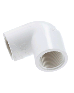 1/2 in. Schedule-40 PVC 90-Degree Double-Threaded Elbow FIP x FIP SCH40 ASTM D2466