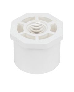 1-1/2 x 1 in. Schedule 40 PVC Female Reducing Ring/Reducer Bushing Pipe Fitting NSF SCH40 ASTM D2466 1.5" Spigot x 1" FNPT