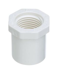 1 x 3/4 in. Schedule 40 PVC Female Reducing Ring/FPT Reducer Bushing  Sch-40 NSF Pipe Fitting, 1" Spigot x 3/4" FNPT