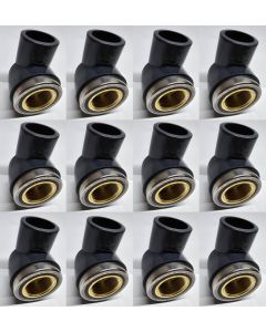 3/4 in. SCH80 PVC 90-Degree Female Elbow w/Brass Threaded Fitting NSF ASTM D2467 PVC Slip x FPT Brass Connector 12-Pack
