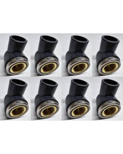 3/4 in. SCH80 PVC 90-Degree Female Elbow w/Brass Threaded Fitting NSF ASTM D2467 PVC Slip x FPT Brass Connector 8-Pack