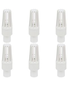 6-Pack 1/2 in. Schedule 40 PVC Foot Valves Pipe Fittings