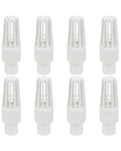 8-Pack 1/2 in. Schedule 40 PVC Foot Valves Pipe Fittings