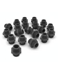 20-PK 3/4 in. Hex Nipple SCH-80 PVC Pipe Fitting & Connector NPT x NPT ASTM D2467/D2464 F1970 ANSI UPC-PW