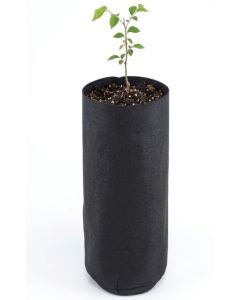 247Garden 1/2-Gallon Skinny Tall Black Fabric Pot/Deep Aeration Plant Grow Bag 4D x 10H