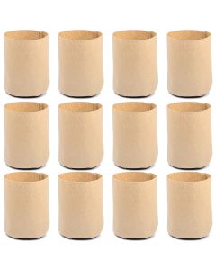 247Garden 1/2 Gallon Basic Aeration Fabric Pot/Plant Grow Bag (Tan Color, 200GSM, 6H x 5D) 12-Pack