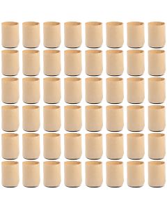 247Garden 1/2 Gallon Basic Aeration Fabric Pot/Plant Grow Bag (Tan Color, 200GSM, 6H x 5D) 48-Pack