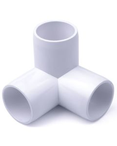 247Garden 2 in. PVC 3-Way PVC Elbow Fitting - ASTM SCH40 Furniture-Grade Connector
