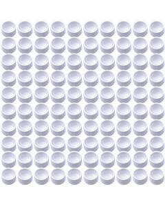100pcs 3/4 in. PVC End Caps ASTM SCH40 Furniture-Grade Fittings