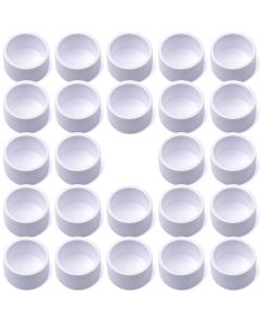 24-Pk 3/4 in. PVC End Caps ASTM SCH40 Furniture-Grade Fittings