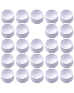 24-Pk 1" SCH-40 PVC End Caps Furniture-Grade Connectors ASTM ANSI D2466