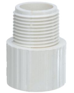 1/2 in. Schedule 40 PVC MPT x S Male Adapter NPT to Socket Pipe Fitting SCH40 NSF ASTM D2466
