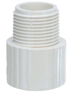 8-PK 1 in. Schedule-40 PVC Male Adapter Pipe Fitting NSF SCH40 ASTM D2466 1" NPT x Slip