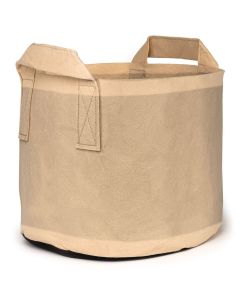 247Garden 25-Gallon Moisture Retention/Worm Grow Bags w/Handles, Tan w/Black Base 16.5H x 21D
