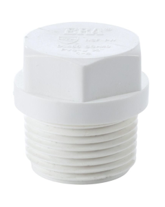 1/2 in. Schedule 40 PVC Male Threaded Plug/MNPT End Cap Pipe Fitting NSF SCH40 ASTM D2466 0.5"