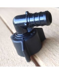 1/2" PEX-B x 1/2" 90-Degree Female Swivel Elbow Adapter FNPT Plastic PPSU ASTM F2159 Crimp Fitting NSF