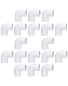 18-Pack 1" 90-Degree SCH-40 PVC Fittings, Plumbing Grade NSF-PW UPC ASTM ANSI D2466