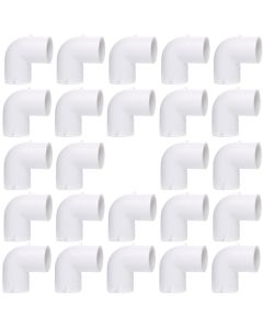 24-Pk 3/4 in. Schedule 40 PVC 90-Degree Elbow NSF Pipe Fittings SCH40 ASTM D2466