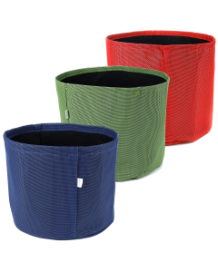 247Garden 3-Gallon Texteline Aeration Fabric Pots 3-Pack RGB Collection 10D x 9H