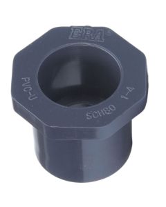 2 x 1/2 in. Schedule 80 PVC Reducing Ring/Reducer Bushing High Pressure Pipe Fitting SCH80 NSF ASTM D2467 2" Spigot x 1/2" Slip/Socket
