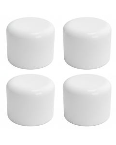 4-Pack 1" SCH-40 PVC End Caps Plumbing Grade Fittings NSF-PW UPC ASTM ANSI D2466