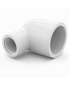 1 x 3/4 in SCH-40 PVC Female Reducing Elbow ASTM D2466 NSF 1" SLIP x 3/4" Female NPT Threaded