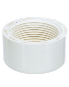 4 in. Schedule 40 PVC Female-Threaded NPT End Cap Pipe Fitting Pro Plumbing-Grade NSF SCH40 ASTM D2466 2.5" FPT