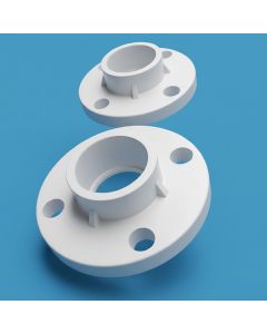 2-Pack 2 in. PVC SCH40/80 TS Flange ASTM D2466/D2467 (Socket-Type High Pressure Pipe Fittings)