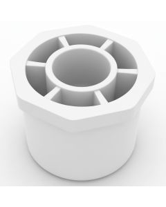 2 x 3/4 in. Schedule 40 PVC Reducing Ring/Reducer Bushing Pipe Fitting NSF SCH40 ASTM D2466 2" Spigot x 0.75" Socket