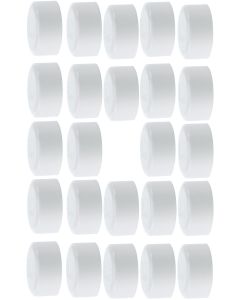 24-Pk 6" SCH40 PVC End Cap/Plug Pressure Pipe Fitting NSF-PW White ASTM D2466