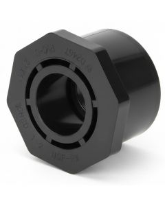 2 x 1 in. Schedule 80 PVC Reducing Ring/Reducer Bushing, Sch-80 Pipe NSF Fitting, 2" Spigot x 1" Slip/Socket