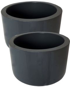 2-Pk 3 in. Schedule 80 PVC End Cap Pipe Fitting NSF SCH80 ASTM D2467