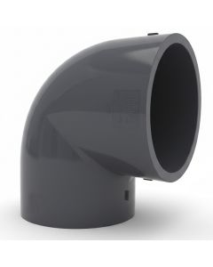 4 in. Schedule 80 PVC 90-Degree Elbow High Pressure Pipe Fitting NSF ASTM D2467 3" SCH-80 90° Socket