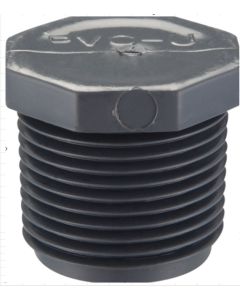 1/2 in. SCH-80 PVC Male Threaded Plug ASTM D2467