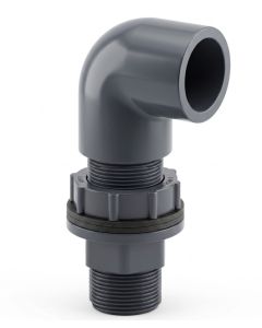 1-1/4 in. SCH-80 PVC 90-Degreen Socket to Male Threaded Tank Connector Kit ASTM D2467