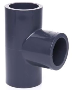 1/2 in. Schedule 80 PVC Tee 3-Way Straight T High Pressure Pipe Fitting NSF SCH-80 ASTM D2467 Socket