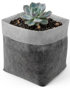 247Garden 1/4-Gallon OG Starter Plant Grow Bag White 40GSM Aeration Fabric Pot BPA-Free 4D x 5H