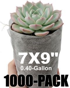 247Garden 1000-Pack 7x9" Aeration Seedling Pot/Nursery Fabric Plant Grow Bag/Cover/Filter (40GSM Non-Woven Eco-Friendly Fabric) 4D x 7H ~0.40-Gallon w/Free USA Mainland Shipping
