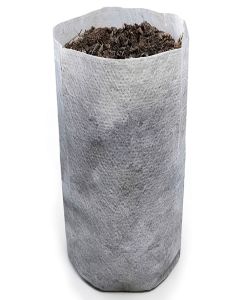100-Pack 2-Gallon Skinny Starter Plant Grow Bags White 60GSM Aeration Fabric Pots BPA-Free 6D x 16H