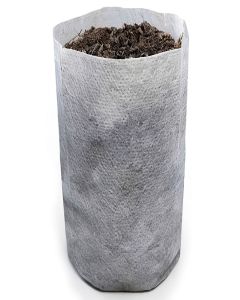 100-Pack 247Garden 1/4-Gallon Skinny Starter Plant Grow Bag White 40GSM White Aeration Fabric Pot BPA-Free 3D x 8H + Free USA Shipping