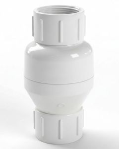 1-1/4 in. Schedule 40 PVC Spring Check Valve FPT x FPT Threaded Fitting
