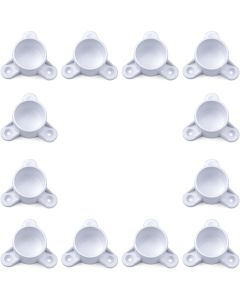 12-Pack 1 in. PVC Table Screw Caps Leg Fitting - ASTM SCH40 Furniture-Grade