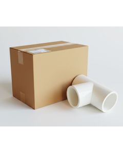 200 Pcs/Box 1 in. Schedule 40 PVC Tee 3-Way Pipe Fittings NSF SCH40 ASTM D2466