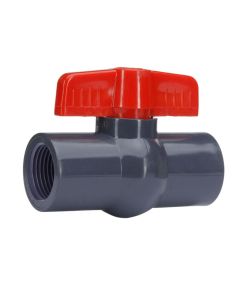 1/2 in. Heavy-Duty PVC Compact Ball Shut-off Valve Threaded-type for SCH40/SCH80 Pipe Fitting